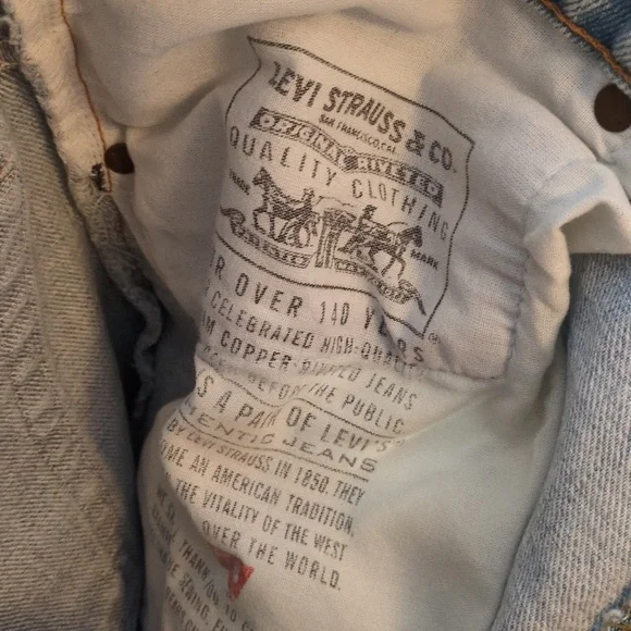 Levi's Blue Straight Jeans Classic Style - Picture 8 of 10